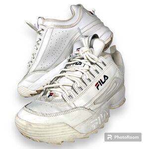 FILA Disruptor Sneakers Men Size 7 White Shoe Chunky
